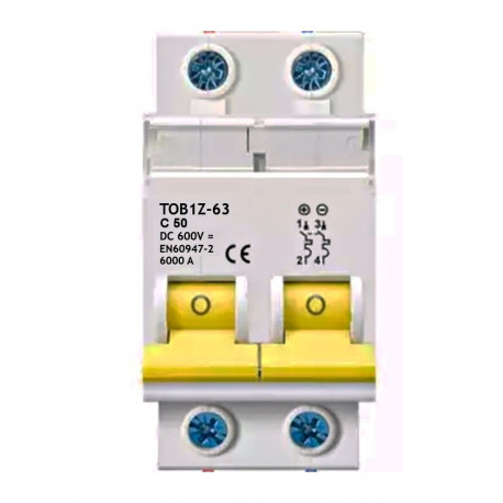 DC jistič 50A 600V 2P