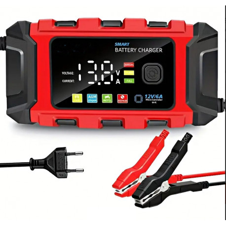 Nabíječka 12V pro LiFePo4 baterie Evercon RED 6A