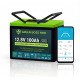 LiFePo4 baterie Green Boss MINI 12V 100Ah LCD, USB, bluetooth , DC