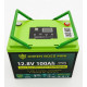 LiFePo4 baterie Green Boss MINI 12V 100Ah LCD, USB, bluetooth , DC